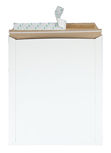 Quality Park Extra-Rigid Fiberboard Photo Document Mailers, Redi-Strip, White, 12.75x15, 25 per box (64019)