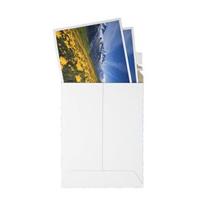 Quality Park Extra-Rigid Fiberboard Photo Document Mailers, Redi-Strip, White, 12.75x15, 25 per box (64019)