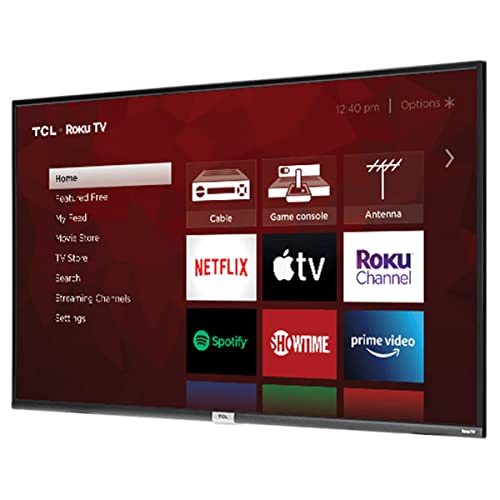 TCL 55-Inch Class 4K (2160p) UHD Smart LED TV, Netflix, Disney+, Apple TV and YouTube Compatible, Compatible with Alexa, Siri and Google Assistant + Wall Mount Included (No Stands) - 55S21 (Renewed)