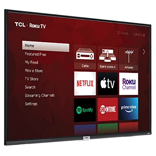 TCL 55-Inch Class 4K (2160p) UHD Smart LED TV, Netflix, Disney+, Apple TV and YouTube Compatible, Compatible with Alexa, Siri and Google Assistant + Wall Mount Included (No Stands) - 55S21 (Renewed)