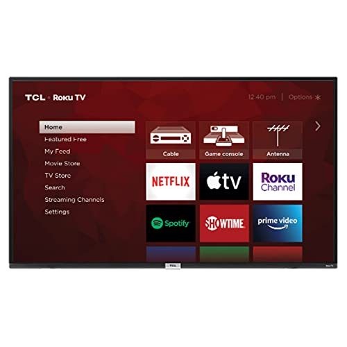 TCL 55-Inch Class 4K (2160p) UHD Smart LED TV, Netflix, Disney+, Apple TV and YouTube Compatible, Compatible with Alexa, Siri and Google Assistant + Wall Mount Included (No Stands) - 55S21 (Renewed)