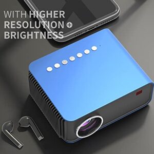 ZSEDP T4 Mini Projector 3600 Lumens Support Full 1080P LED Proyector Big Screen Portable Home Theater Smart Video Beamer ( Color : Black )