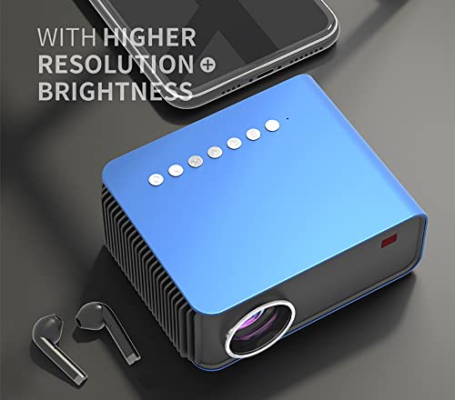 ZSEDP T4 Mini Projector 3600 Lumens Support Full 1080P LED Proyector Big Screen Portable Home Theater Smart Video Beamer ( Color : Black )