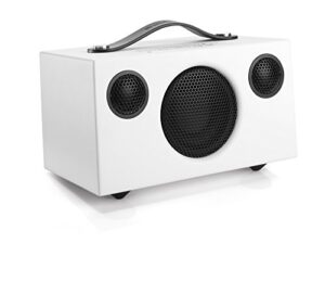 audio pro addon c3 wireless bluetooth speaker | high fidelity, rechargeable, portable speaker for outdoor, home, camping, travel, beach | airplay, alexa, spotify connect compatible | white