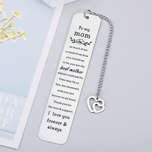 Mom Gift Bookmark from Daughter Son Birthday Gifts for Mother Mommy mom Mother's Day Gift for Mom from Teens Kids Valentines Day Gift for Mommy Mom Love You Mom Christmas Bookmarks from Daughter Son