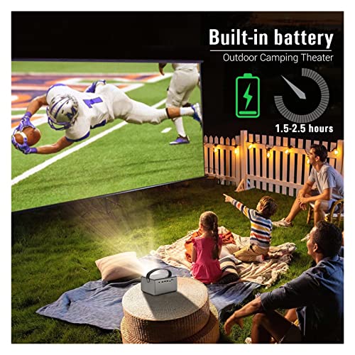 Smart 3D TV 300inch Android WiFi Portable 1080P LED DLP Mini Projector Full HD for 4K Cinema Smartphone with Battery