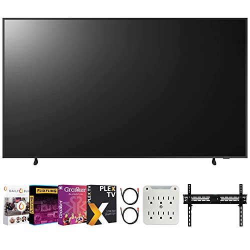 SAMSUNG QN50LS03BAFXZA 50 inch The Frame QLED 4K UHD Quantum HDR Smart TV 2022 Bundle with Premiere Movies Streaming + 37-100 Inch TV Wall Mount + 6-Outlet Surge Adapter + 2X 6FT HDMI 2.0 Cable