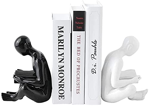 Bookend Supports HeavyDuty ， Decorative Bookends Desktop Bookends Pattern Design Decorative Metal Bookends Support Shelves Best Gifts Home Decoration