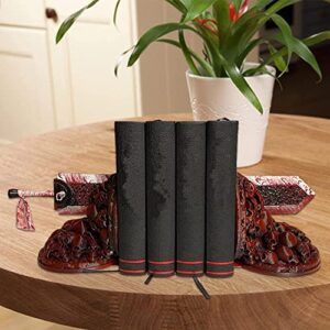 Sujetalibros Book Ends Berserk Bookends for Shelves Dragon Slayer Book Ends to Hold Books Heavy Duty Resin Non-Slip Book Holders for Reading Desk Home Decoration Book Stopper