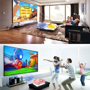 WENLII Mini Home Projector Support 1080P AV USB SD Card USB Portable Projector