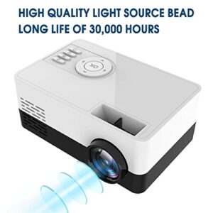 WENLII Mini Home Projector Support 1080P AV USB SD Card USB Portable Projector