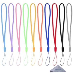 wisdompro 10 pack 7 inch colorful hand wrist lanyard strap string for usb flash drives, keys, keychains, id name tag badge holders and other portable items – assorted colors