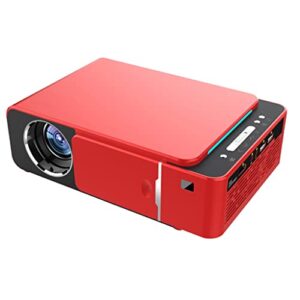 wenlii android 10 optional 3000lumen 720p portable led projector i support 4k 1080p home theater proyector beamer ( color : e , size : external add 32g )