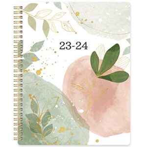 planner 2023-2024 – july 2023 – june 2024, academic planner 2023-2024, 8″ x 10″ weekly and monthly planner 2023-2024, flexible cover, twin-wire binding – schedule your daily work well