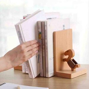 n/a Creative L-Shaped Bookend for Home Office Accessories and School Supplies Wooden Vertical Folder ( Color : E )