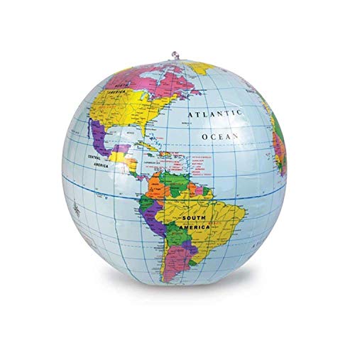 Learning Resources Inflatable 12 inch Globe - Ages 6+ Earth Globe, Geography for Kids