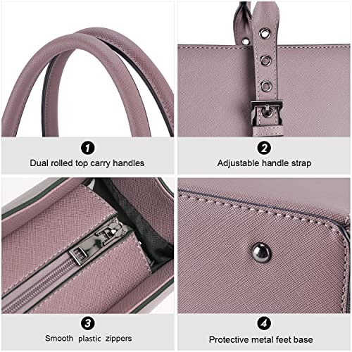 Laptop Bag for Women,15.6 Inch Tote Bag Crossbody Bag,Ideal Gifts for Women Christmas,Multi-Pocket Work Bag,Teacher Bag,Graduation Gifts for College Students with Professional Padded Compartment