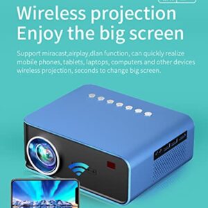 WENLII T4 Mini Projector 3600 Lumens Support Full 1080P LED Proyector Big Screen Portable Home Theater Smart Video Beamer ( Color : Black )