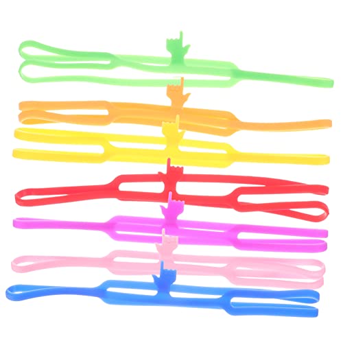 GAFOKI 7pcs Silicone Bookmark Gadgets for Kids Home Supplies Thumb Book Holder Silicone Book Marker Strap Lovely Bookmarks Unique Bookmarks Creative Book Marks Student Stationery The Sign