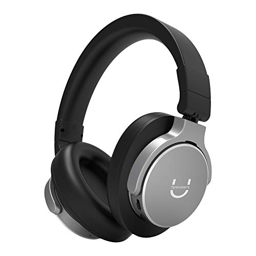 U Evolve Wireless Headphones, Lux Memory Foam Cushion Earpads, High-Fidelity Audio Deep Bass Active Noise Cancelling Over Ear Headphones with Microphone Bluetooth, 25 Hours Playtime