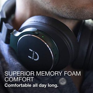 U Evolve Wireless Headphones, Lux Memory Foam Cushion Earpads, High-Fidelity Audio Deep Bass Active Noise Cancelling Over Ear Headphones with Microphone Bluetooth, 25 Hours Playtime