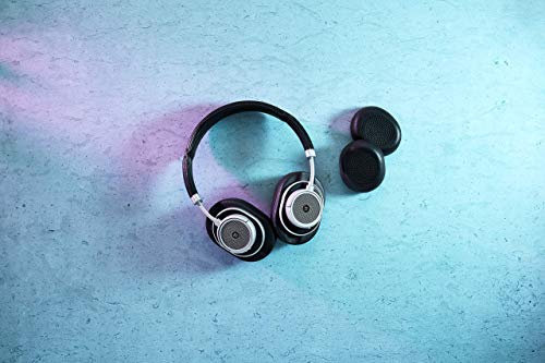 Master & Dynamic MW50+ Wireless Headphones Silver/Black (Renewed)