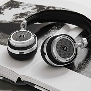 Master & Dynamic MW50+ Wireless Headphones Silver/Black (Renewed)