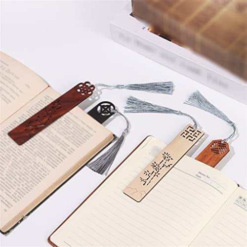 TJLSS Retro Bookmark Hollow Book Mark Tassels Handmade Bookmarks Book Clip Stationery Gift (Color : C, Size : Universal Size)