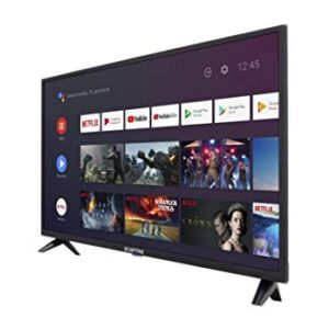 Sceptre Android TV 32-inch Smart LED HD TV Google Assistant Chromecast Bluetooth Remote, Machine Black 2020 (A322BV-SRC)