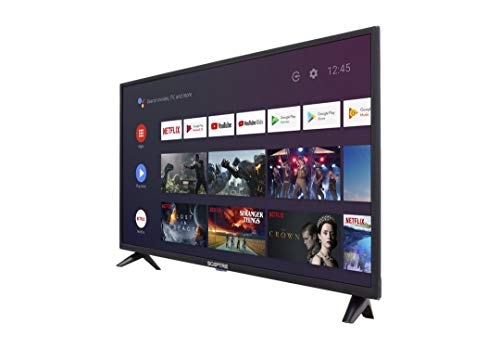 Sceptre Android TV 32-inch Smart LED HD TV Google Assistant Chromecast Bluetooth Remote, Machine Black 2020 (A322BV-SRC)