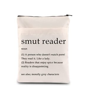 maofaed smut book sleeve spicy book reader gift bookish book cover bibliophile book zipper pouch smut reader noun gift (smut noun booksl)