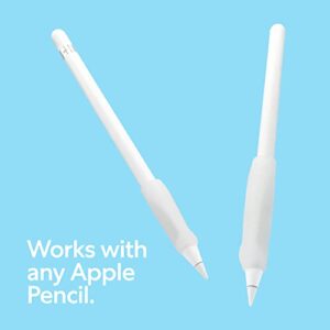 PaperLike Pencil Grips for Apple Pencil 1st & 2nd Generation - Set of 2 - Comfort & Precision (Transparent)