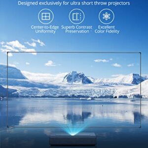 Projector Screen, Paris Rhône 100” 4K Ultra HD 16:9 Ambient Light Rejecting Fixed Frame ALR Projector Screen, Ceiling Light Rejecting Projection Screen for Ultra-Short Throw Projectors