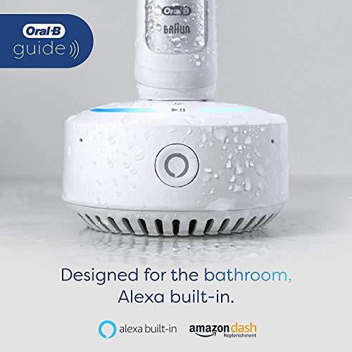 Oral-B Electric Toothbrush, Alexa Built-In, Amazon Dash Replenishment Enabled, White, Smart Brushing System