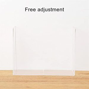 SZYAWsd File Sorters 1pc Transparent Acrylic Bookends Book Support Shelf Rack Bookends Book Shelf Desk Organizer Book Holder School Office Supplies