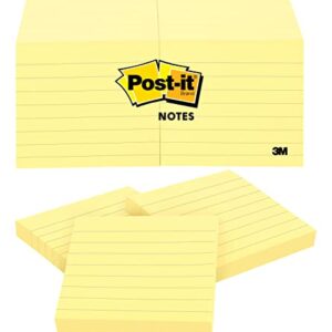 Post-it Notes, 3x3 in, 12 Pads, America's #1 Favorite Sticky Notes, Canary Yellow, Clean Removal, Recyclable (630SS)