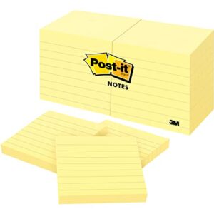 Post-it Notes, 3x3 in, 12 Pads, America's #1 Favorite Sticky Notes, Canary Yellow, Clean Removal, Recyclable (630SS)