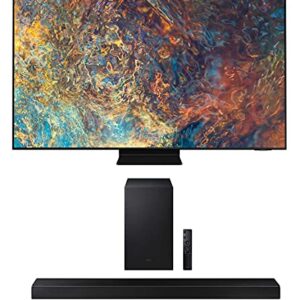 SAMSUNG QN85QN90AA 85" Neo QLED QN90 Series 4K Smart TV Titan Black with a HW-A650 3.1CH Soundbar and Subwoofer with DTS Virtual X (2021)