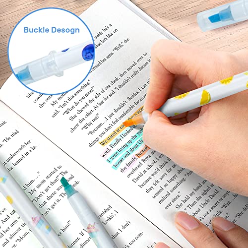 YOOUSOO Bible Highlighters, 15Pack No Bleed Journaling Pens Patel Highlighters Assorted Colors, Bulk Marker Pens Set for Students, Aesthetic School Supplies