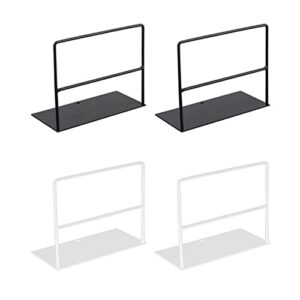 SZYAWsd File Sorters 1 Pair Iron Bookends Book Support Simple Desktop Office Magazine Stand Holder