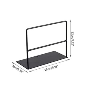SZYAWsd File Sorters 1 Pair Iron Bookends Book Support Simple Desktop Office Magazine Stand Holder