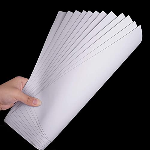 Premium Printable Vinyl Sticker Paper for Inkjet Printer - 25 Matte White Waterproof Decal Paper Sheets - Dries Quickly and Holds Ink Beautifully