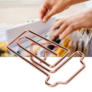 Paperclips, Cute Paper Clips Lightweight Portable Electroplated Rose Gold Metal Material 100PCS for Homes for Office (Coffee Cup)