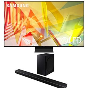 Samsung QN75Q90TA 4K Ultra High Definition Quantum QLED Smart TV with a Samsung HW-Q60T Wireless 5.1 Channel Soundbar and Bluetooth Subwoofer (2020)