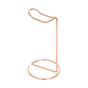 WANGFUFU Metal Gaming Headphone Stand Desktop Headset Hanger Base for All Headphones Size Desktop PC Game Earphone Accessories Headset Holder for Desk Metal Rose Gold