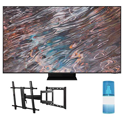 SAMSUNG QN85QN800A 85" QN800A Series UHD Neo QLED 8K Smart TV with a Walts TV Large/Extra Large Full Motion Mount for 43"-90" Compatible TV's and Walts HDTV Screen Cleaner Kit (2021)