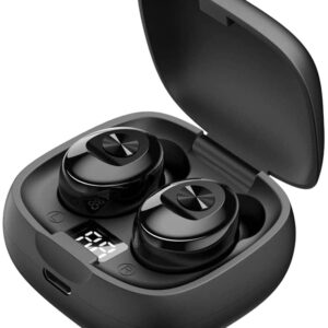 Bluetooth 5.0 Wireless Earbuds,Deep Bass Sound 15H Playtime IPX5 Waterproof Earphones Call Clear with Microphone in-Ear Stereo Headphones Comfortable for iPhone, Android 26