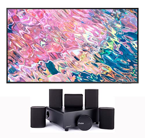 SAMSUNG QN70Q60BAFXZA 70" QLED Quantum HDR 4K Smart TV with a Platin MILAN-5-1-SOUNDSEND 5.1 Immersive Cinema-Style Sound System (2022)