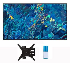 samsung qn65qn95bafxza 65″ neo qled 120hz anti-glare 4k smart tv with a walts tv medium full motion mount for 32″-65″ compatible tv’s and a walts hdtv screen cleaner kit (2022)