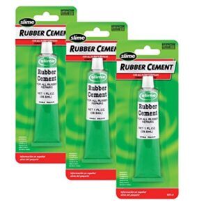 slime 1051-a rubber cement – 1 oz, pack of 3